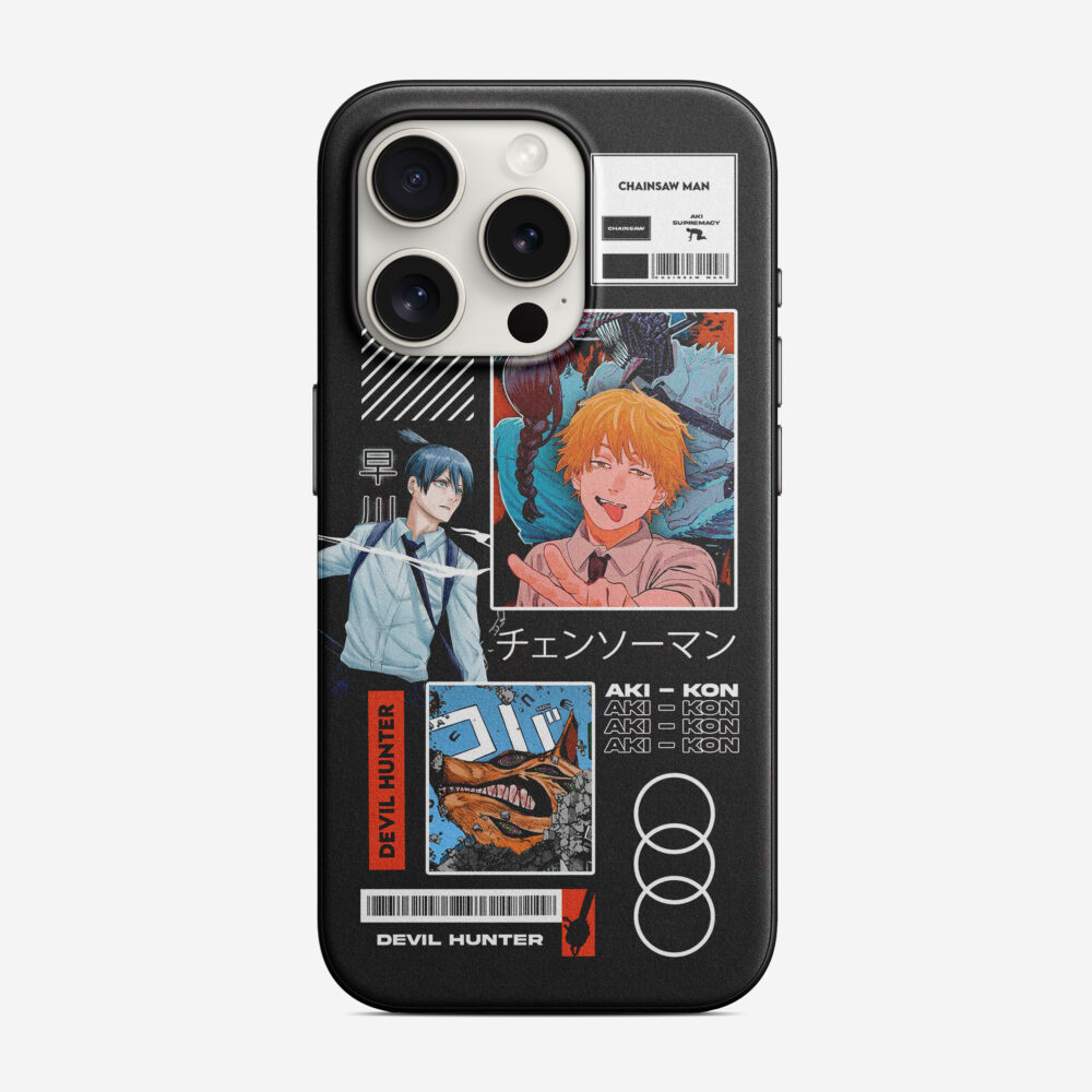 Seasonal Anime aki hayakawa manga ver. chainsawman phone case (salin)